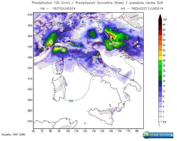 Allerta maltempo nel weekend
