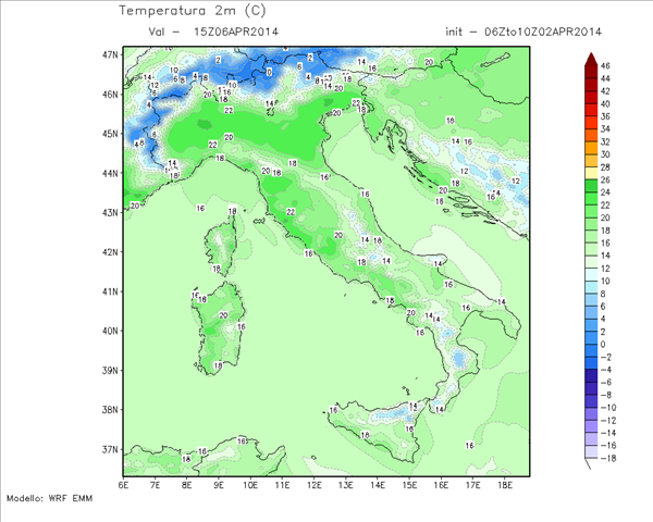 Primo peggioramento di aprile in Piemonte