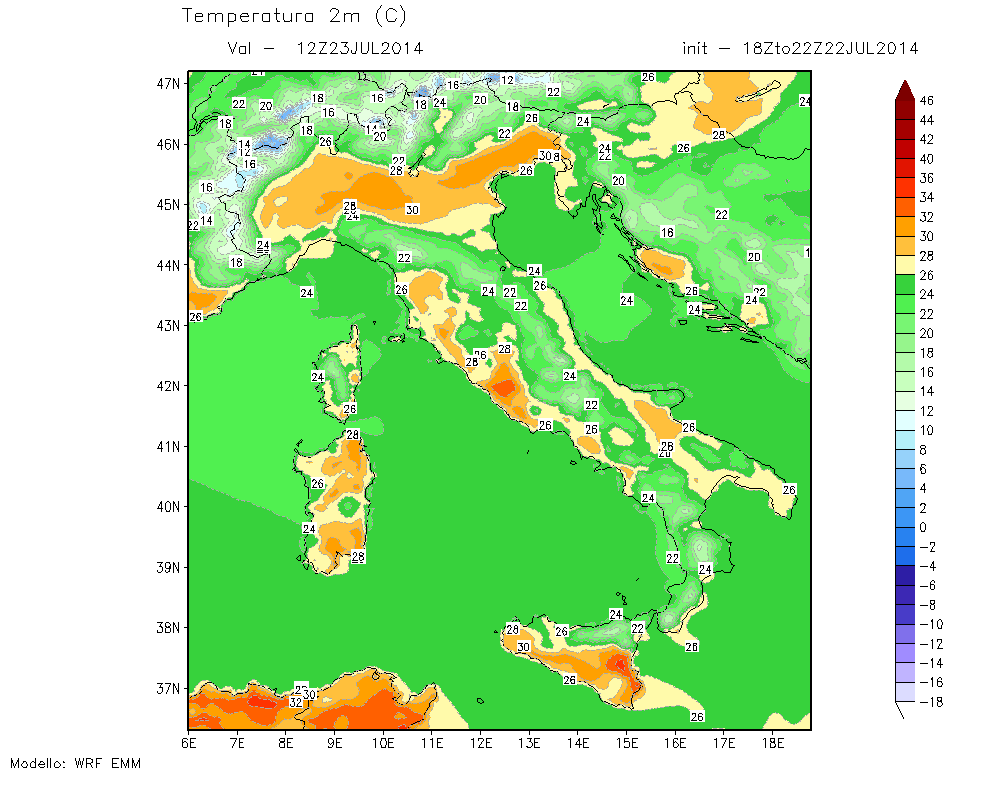 Dalla serata nuova intensa passata temporalesca