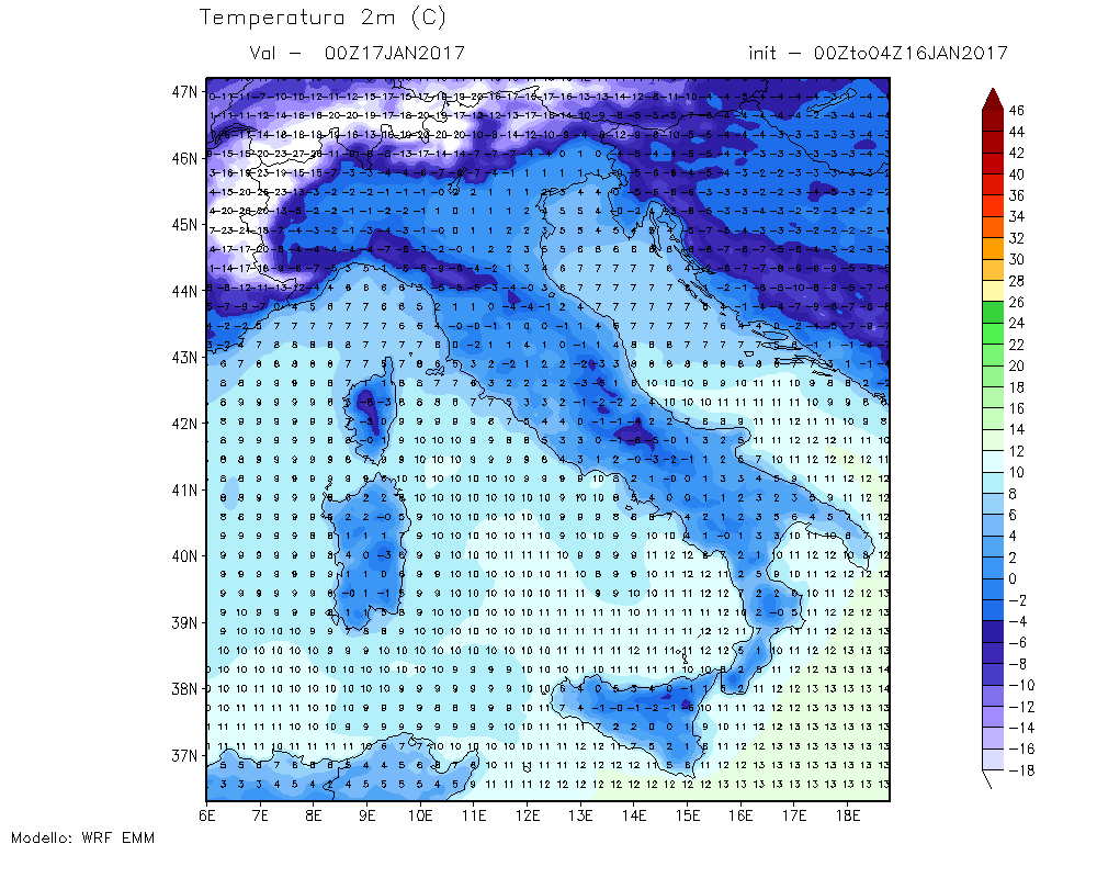 Continua la fase molto fredda ma piuttosto stabile