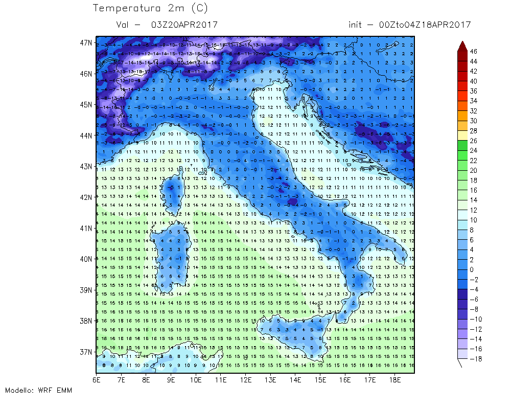 Confermato calo termico da domani, freddo per lo più senza precipitazioni, migliora nel weekend
