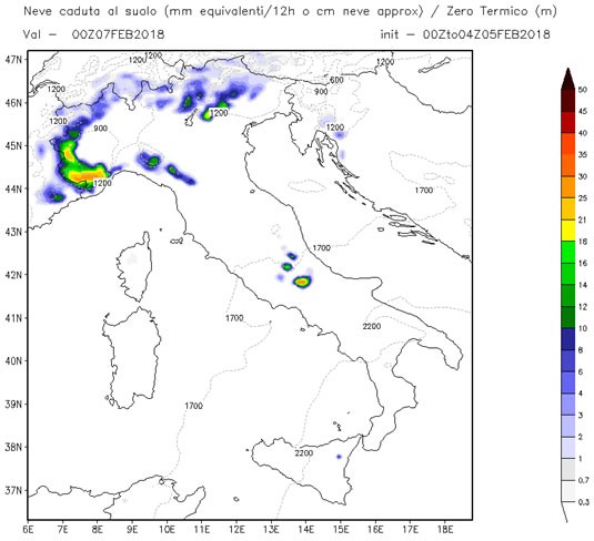 Continua la fase fredda e instabile, nevicate fino a bassa quota