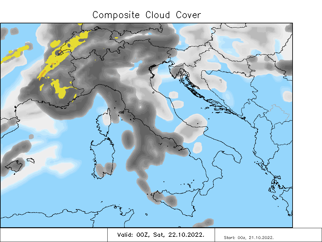 Tempo autunnale grigio e piovoso