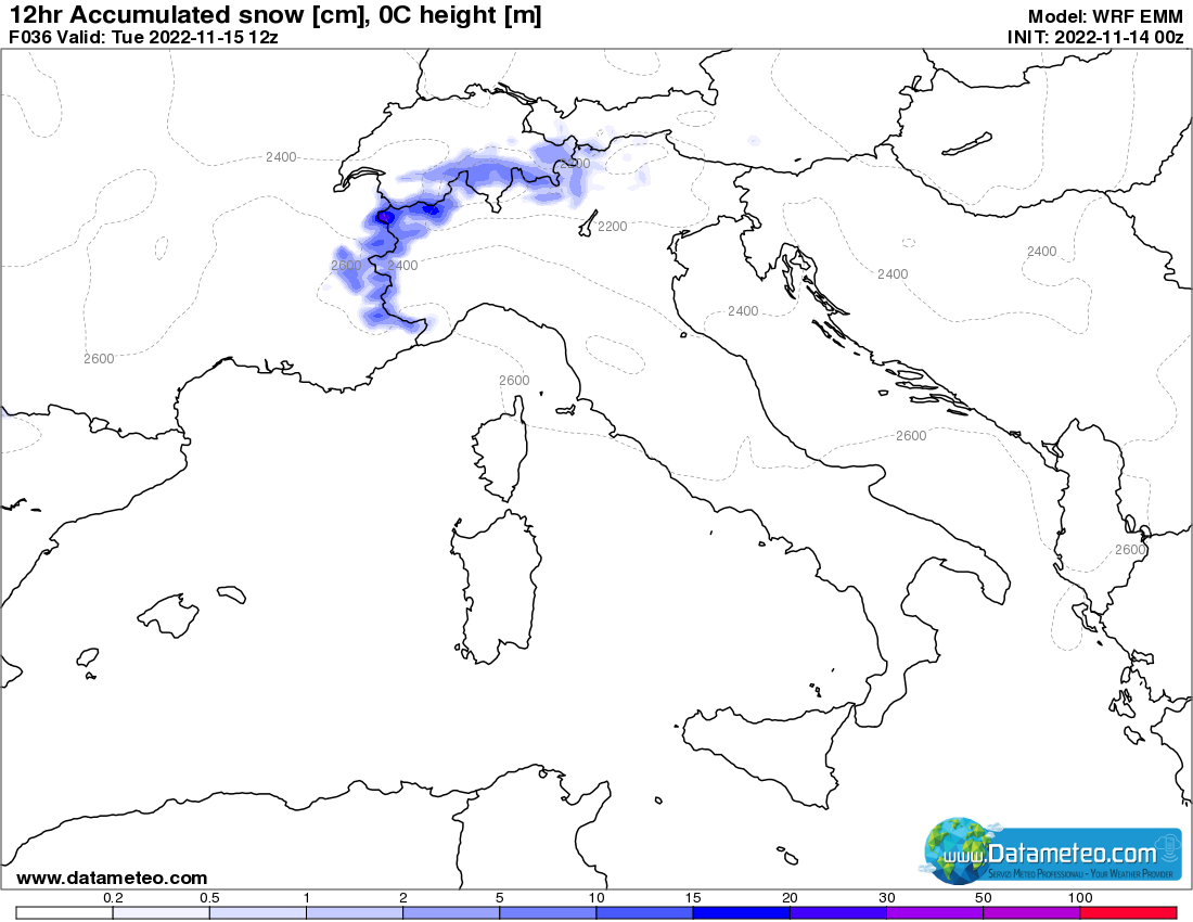 Settimana perturbata ma con poche precipitazioni.
