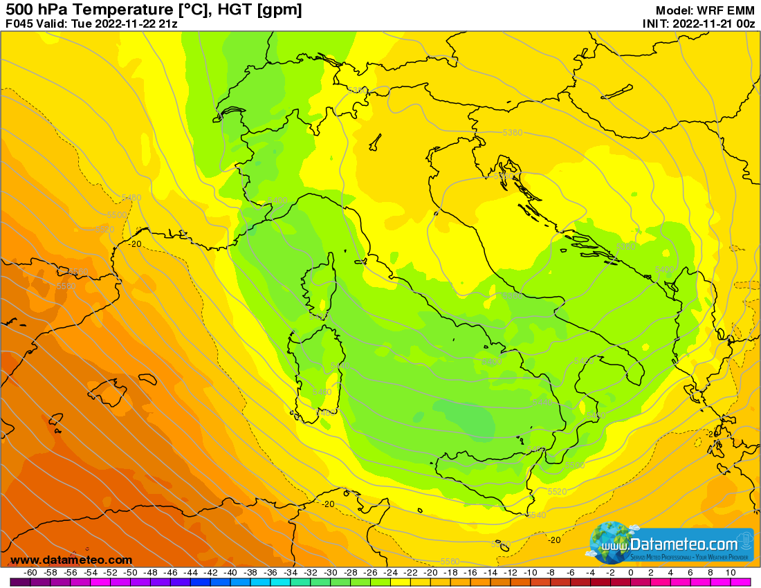 Maltempo rapido domani, ma con poche precipitazioni