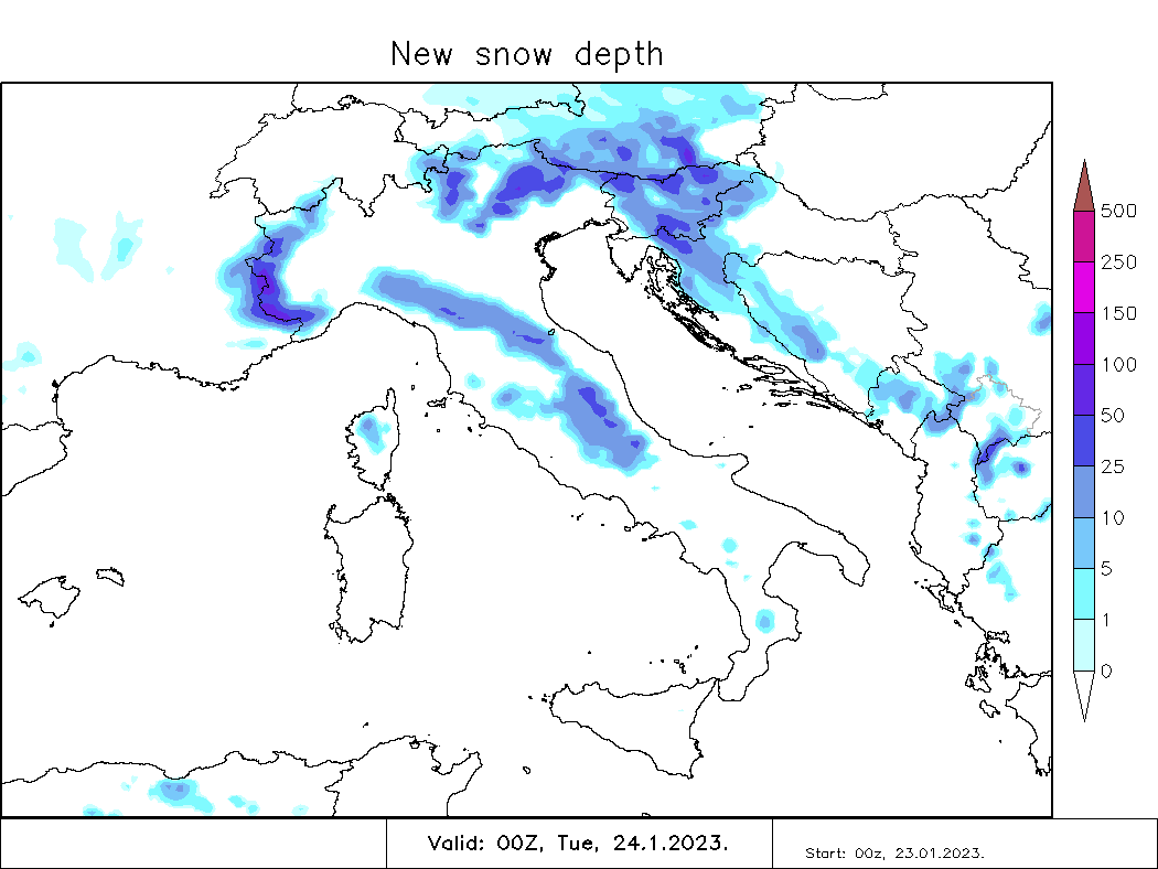 Nevicate oggi e domani, continua il periodo freddo.