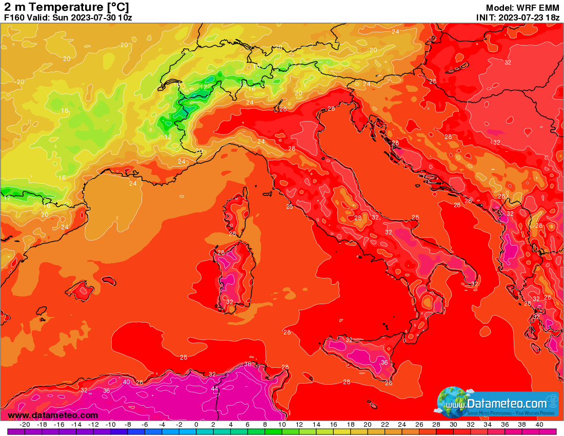 Weekend con nuovi possibili temporali , poi rialzo delle temperature