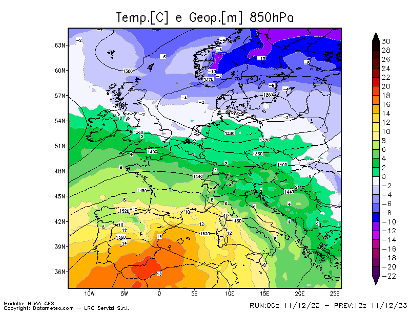 Tempo variabile ma senza precipitazioni