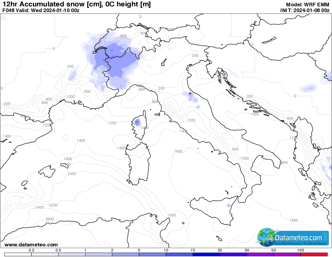 Freddo e un po' di neve.