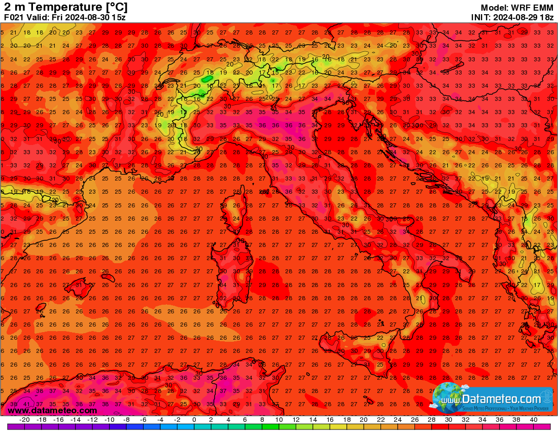 Ancora caldo estivo, anche se qualche temporale non mancherà.