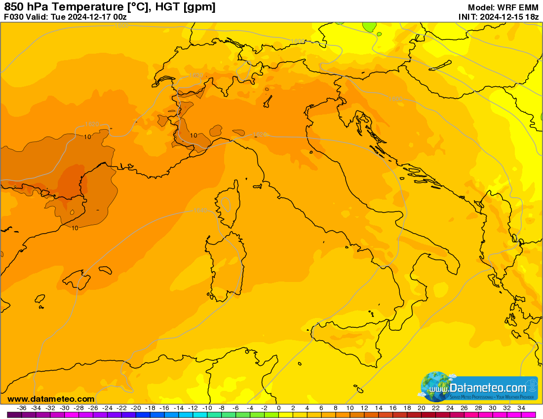 Bel tempo e temperature oltre la media in montagna, nebbie in pianura.