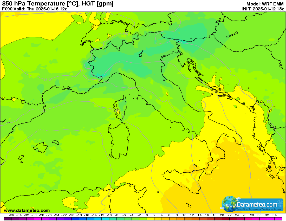 Ancora freddo ma senza precipitazioni.