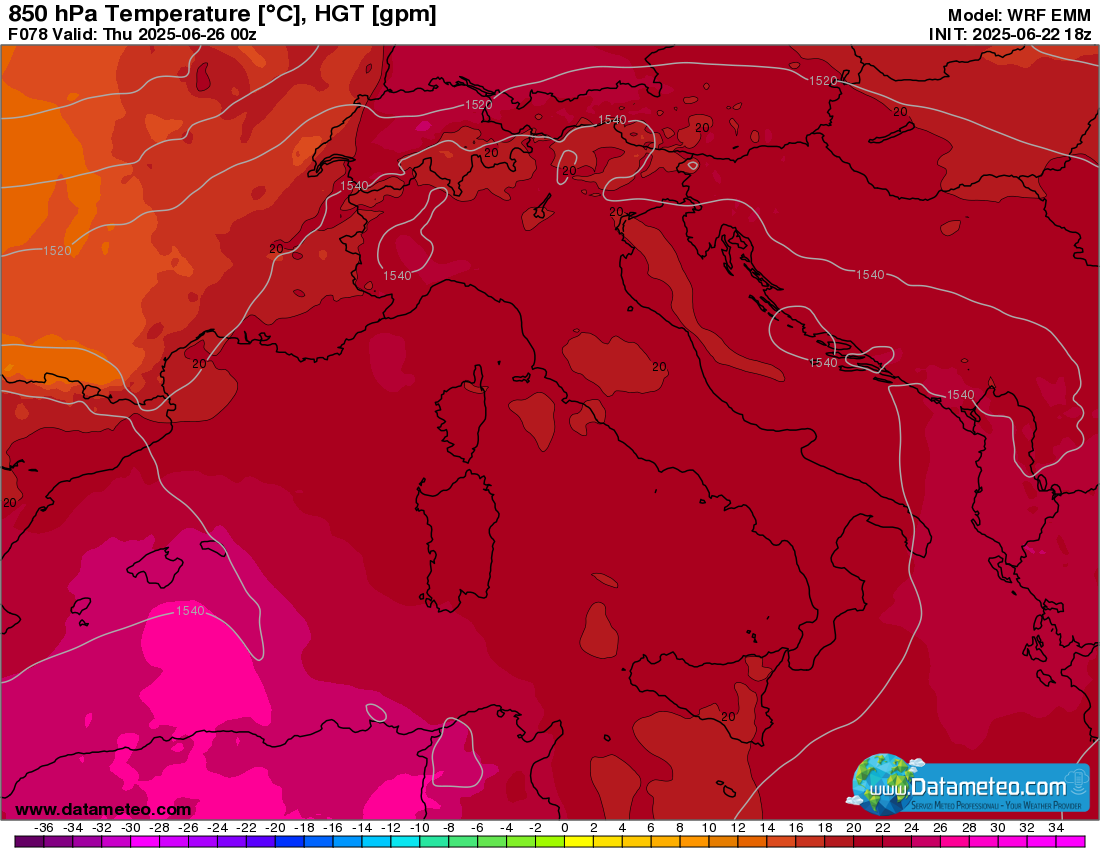 Torna l'anticiclone e il caldo intenso.