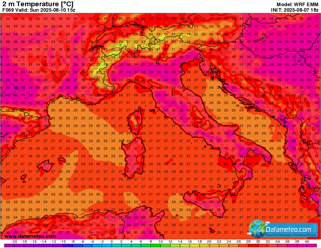 Ondata di calore di Ferragosto.