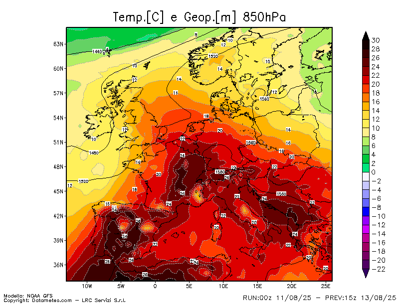 Caldo intenso per tutta la settimana ferragostana.