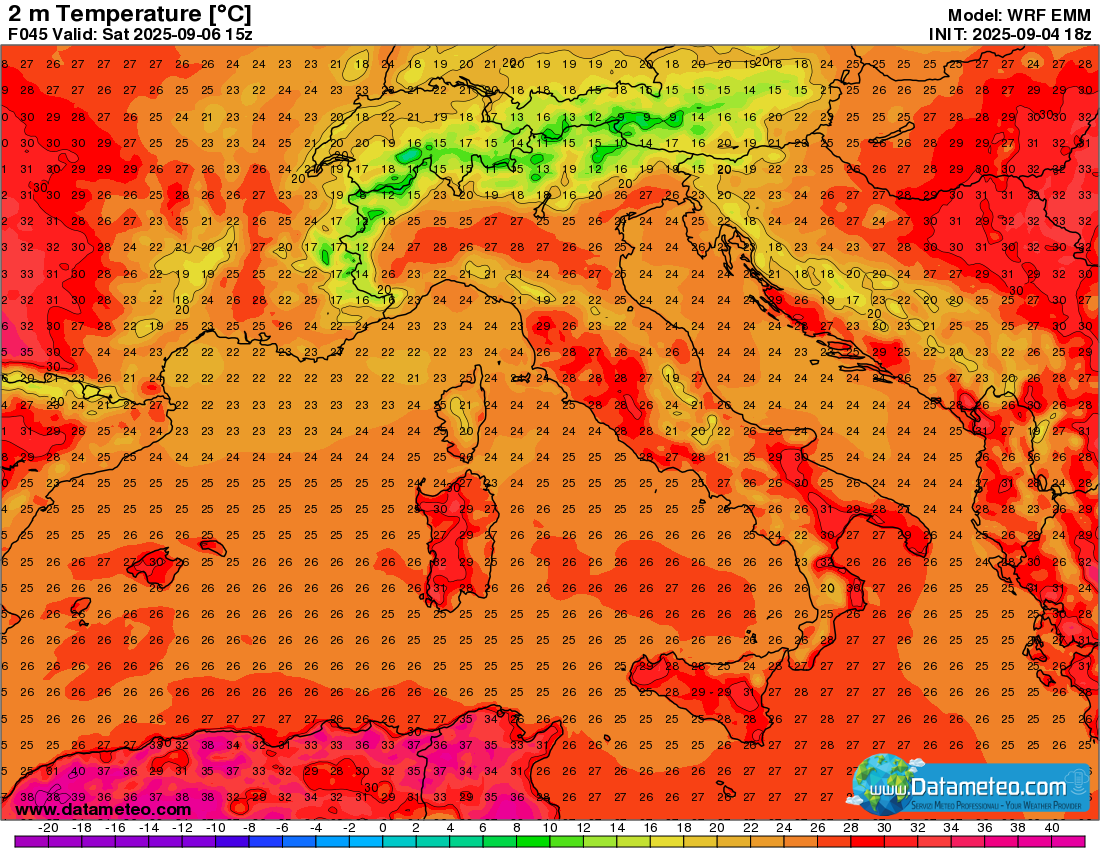 Bel tempo nel fine settimana, piogge a seguire.