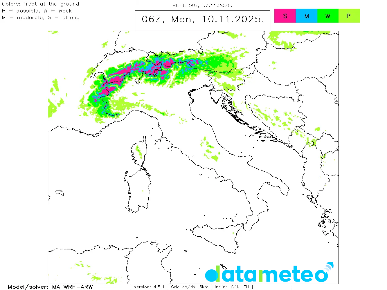 Qualche pioggia oggi, poi bel tempo nel fine settimana.
