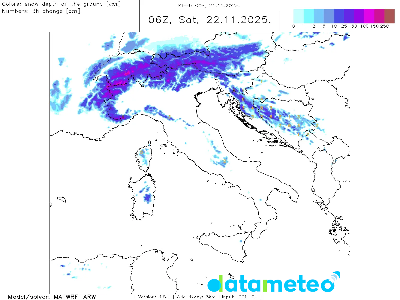 Prima neve fino a bassa quota.