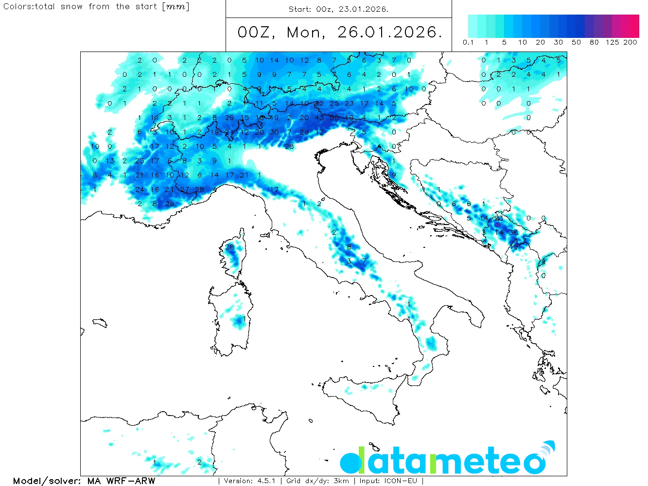 Maltempo nel weekend con neve anche a bassa quota e piogge.