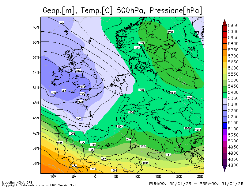Weekend tranquillo, inizio settimana nuova fase di maltempo con nevicate anche a bassa quota.