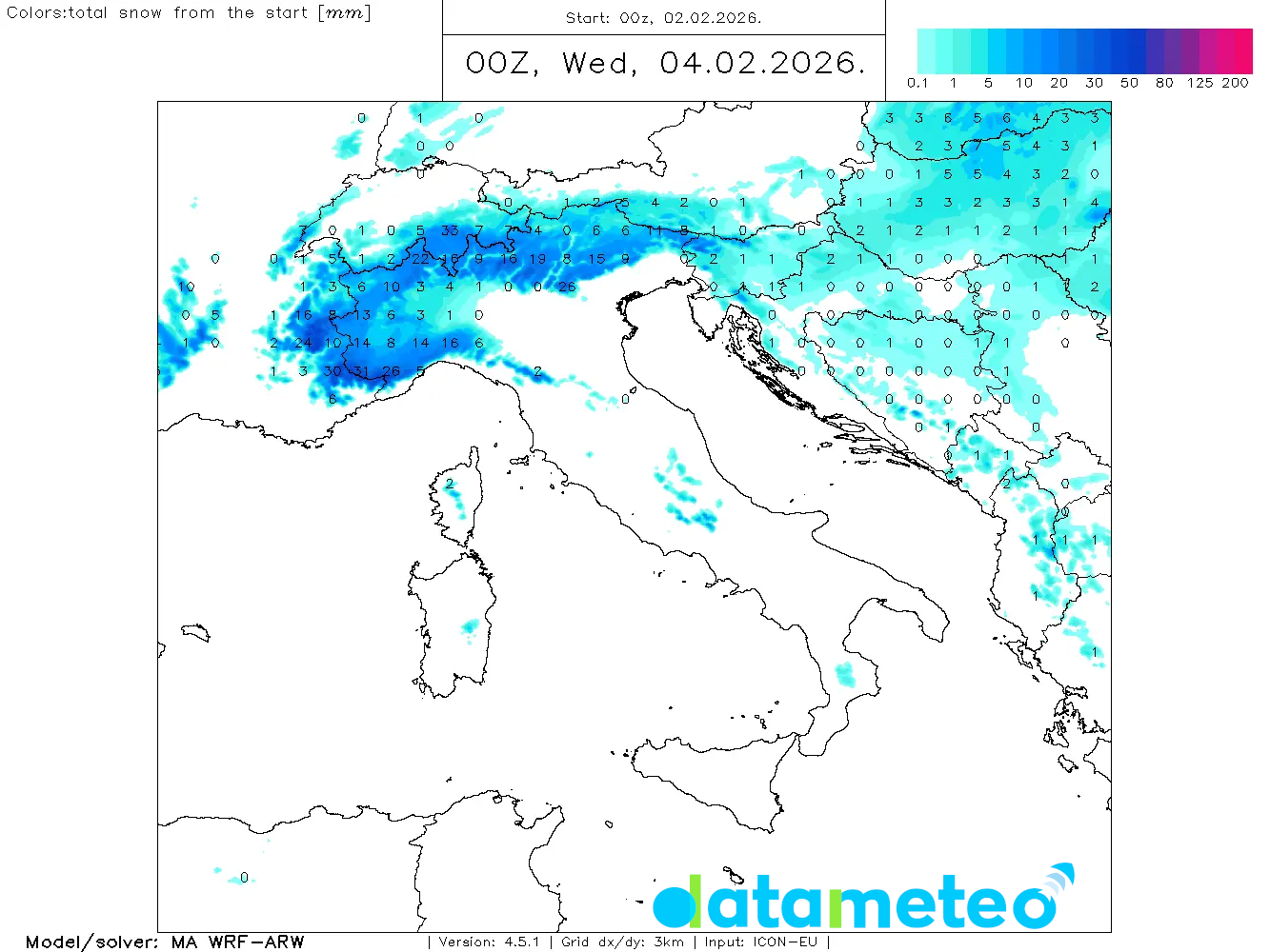 Alta variabilità meteorologica, con nevicate fino in pianura stanotte.