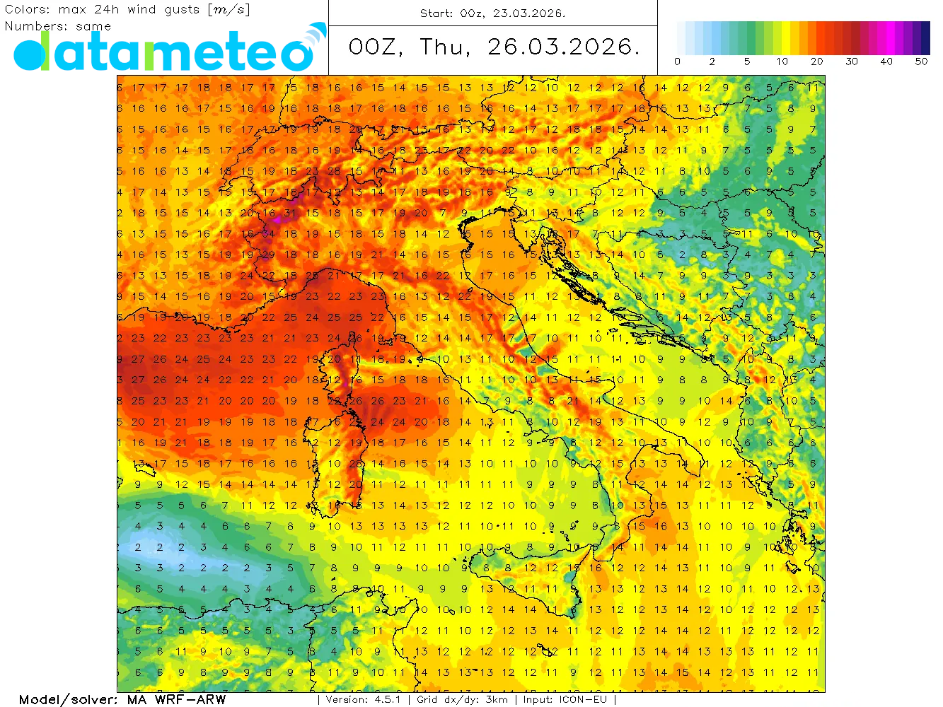 Tempo per lo più stabile, primaverile fino a mercoledì, poi brusco ritorno all'inverno.