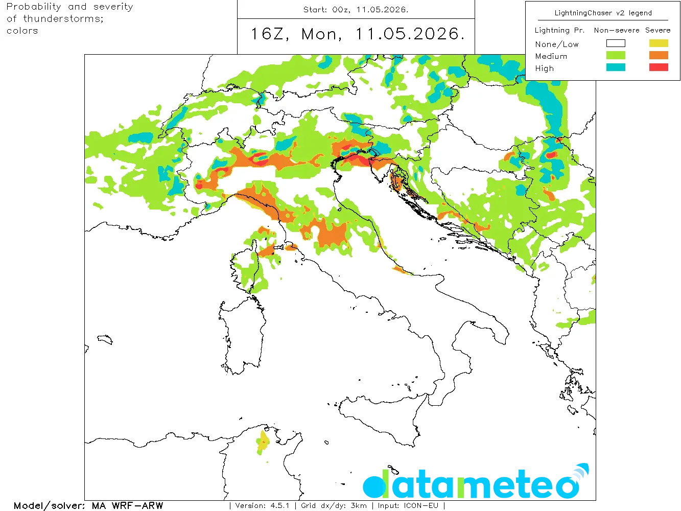 Settimana con instabilità tipica di maggio.