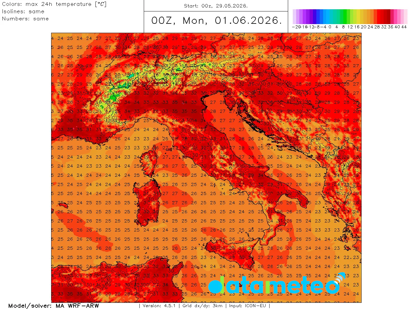 Ancora caldo fino a domenica, poi l'alta pressione mollerà per un po' la presa.