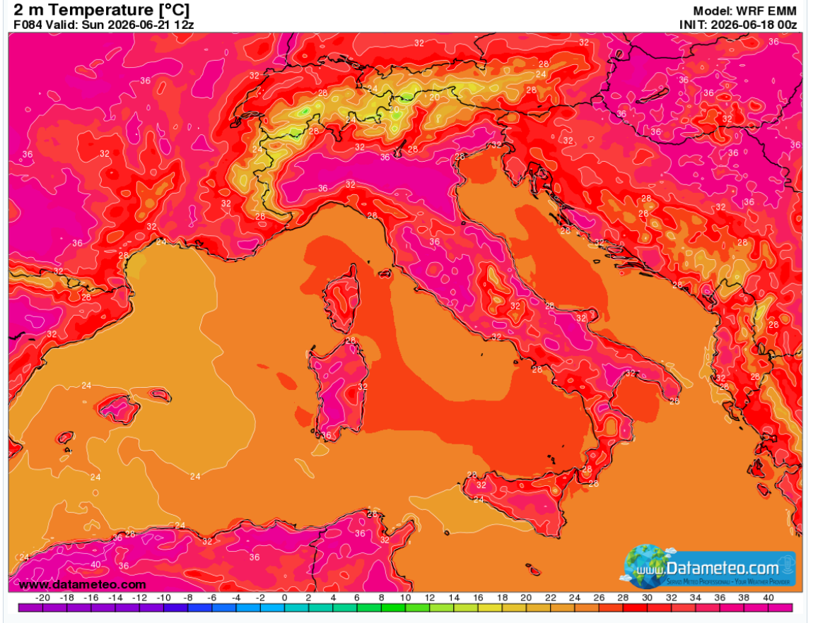 Ondata di calore, temperature in spolvero, afa e qualche temporale