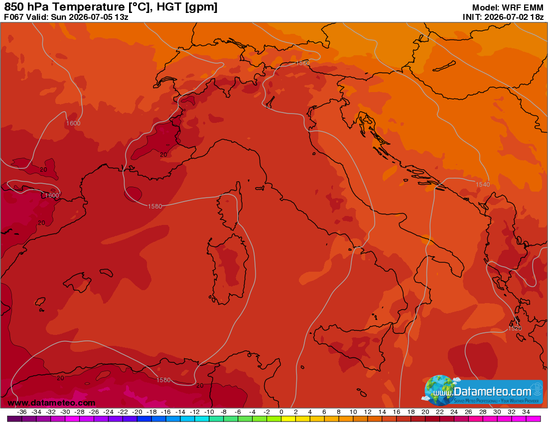 Bel tempo e caldo in aumento.