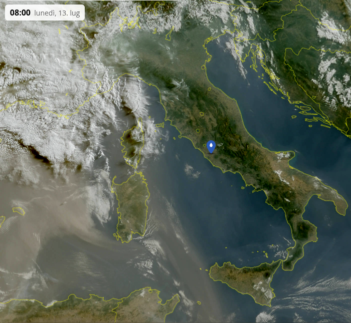 Caldo e umidità in settimana, con anche temporali.