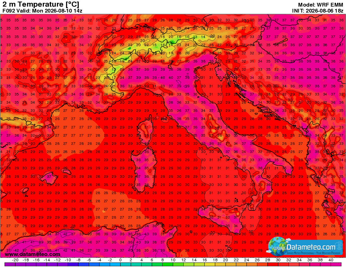 Un po' di temporali nel fine settimana, ma caldo sempre presente.