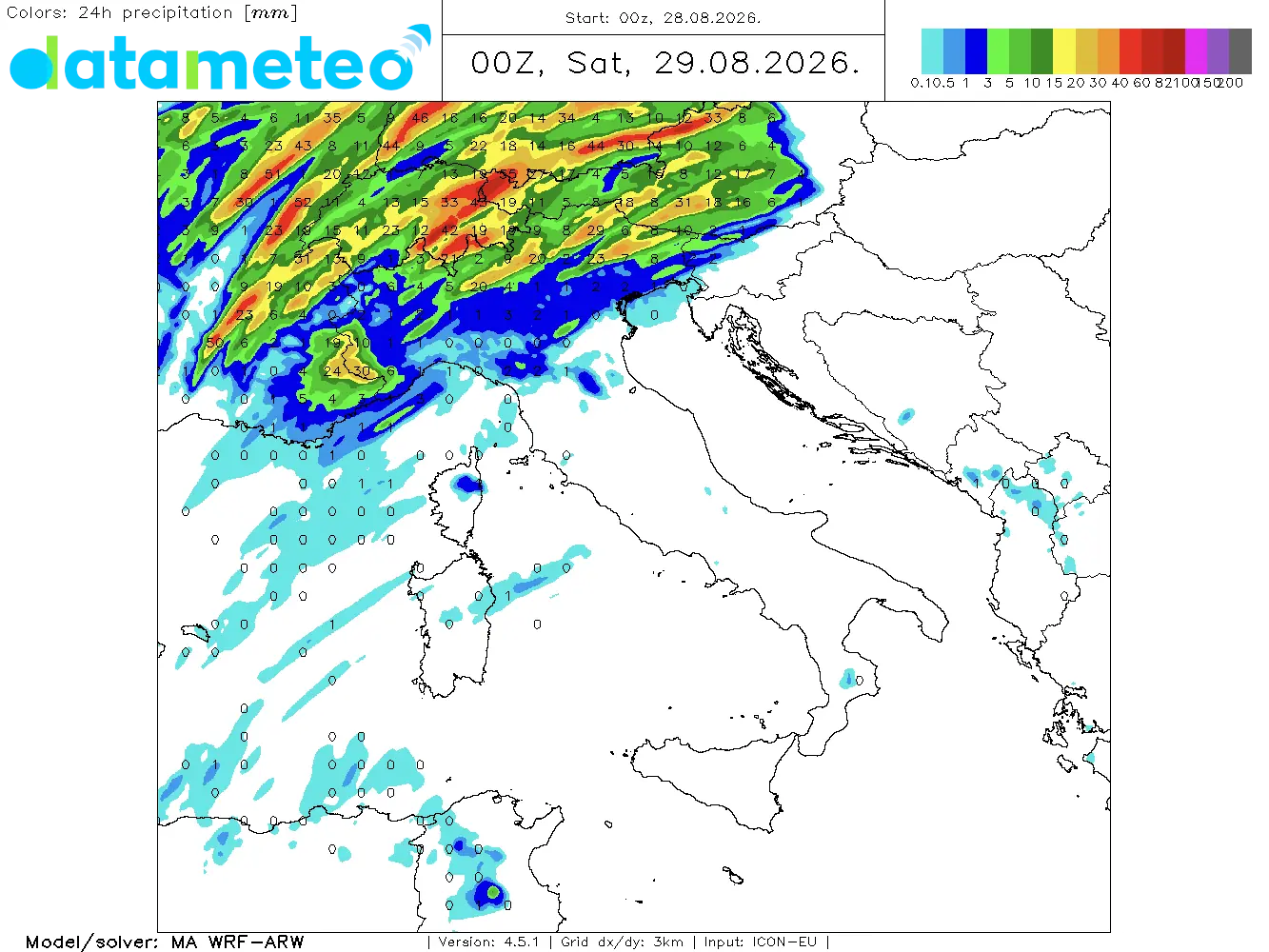 Un po' di piogge oggi, weekend di bel tempo.
